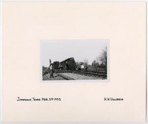 Primary view of object titled '[Train Wreck in Jonesville, Texas]'.