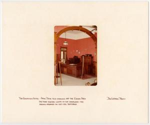 Primary view of object titled '[The Ginocchio Hotel Main Desk]'.