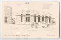 Thumbnail image of item number 1 in: '[Postcard with an Illustration of the First State Bank]'.