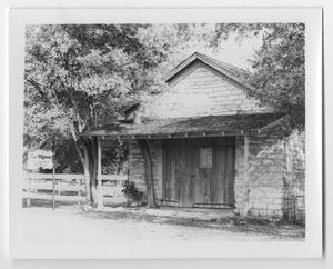 Primary view of object titled '[Photograph of the Old Saloon]'.