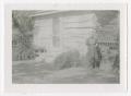 Primary view of [Photograph of Denman Cabin and Mrs. Reese Brown]