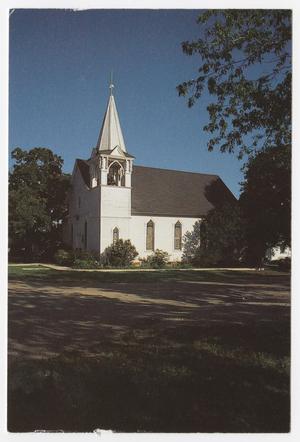 Primary view of object titled '[Postcard of Methodist Church in Salado, Texas]'.