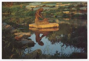[Postcard of Sirena Sculpture in Salado, Texas]