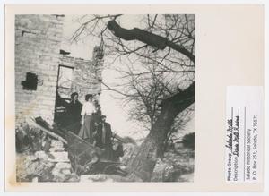 [Photograph of Women Standing in Davis Mill Ruins]