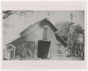 Primary view of object titled '[Photograph of Berry House Barn]'.