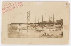 Primary view of object titled '[Photograph of Individuals Repairing Salado Creek Bridge]'.