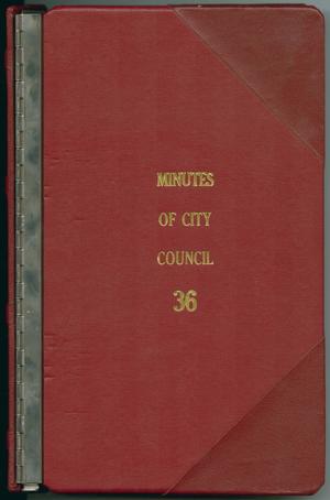 Primary view of object titled '[Abilene City Council Minutes: 1995]'.