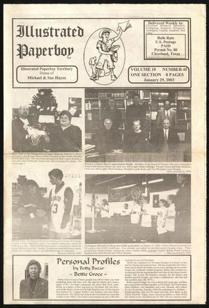 Primary view of object titled 'Illustrated Paperboy (Cleveland, Tex.), Vol. 10, No. 45, Ed. 1 Wednesday, January 29, 2003'.