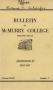 Thumbnail image of item number 1 in: 'Bulletin of McMurry College, 1950-1951'.