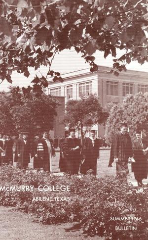 Primary view of object titled 'Bulletin of McMurry College, 1966 summer session'.