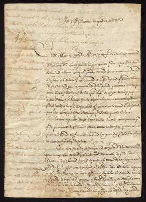 Primary view of object titled '[Statement from Jose María Elisondo to the Mayor of Laredo]'.