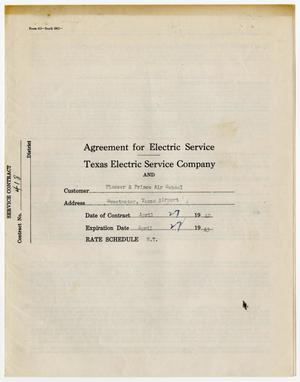 [Agreement for Electric Service, April 27, 1942 #2]