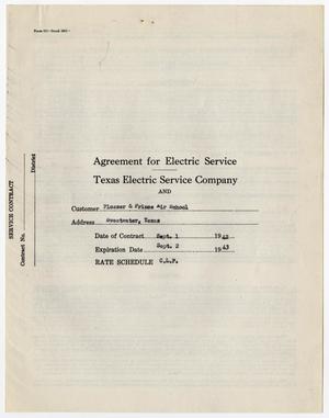 Primary view of object titled '[Agreement for Electric Service, September 1, 1942 #3]'.