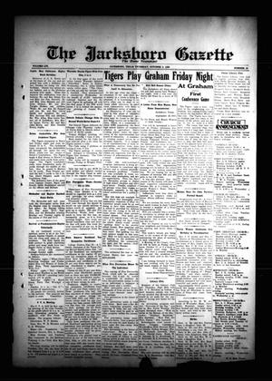Primary view of object titled 'The Jacksboro Gazette (Jacksboro, Tex.), Vol. 56, No. 18, Ed. 1 Thursday, October 3, 1935'.
