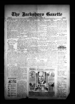 Primary view of object titled 'The Jacksboro Gazette (Jacksboro, Tex.), Vol. 55, No. 18, Ed. 1 Thursday, October 4, 1934'.