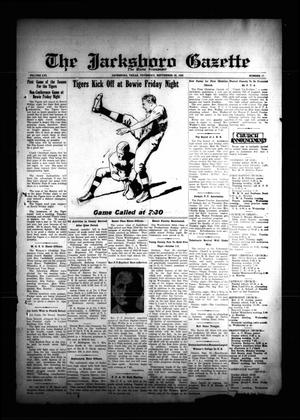 Primary view of object titled 'The Jacksboro Gazette (Jacksboro, Tex.), Vol. 56, No. 17, Ed. 1 Thursday, September 26, 1935'.