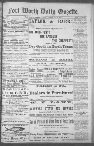 Fort Worth Daily Gazette. (Fort Worth, Tex.), Vol. 9, No. 217, Ed. 1, Tuesday, February 17, 1885