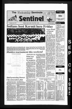 Primary view of object titled 'The Seminole Sentinel (Seminole, Tex.), Vol. 88, No. 91, Ed. 1 Wednesday, September 6, 1995'.