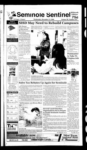 Seminole Sentinel (Seminole, Tex.), Vol. 98, No. 19, Ed. 1 Wednesday, December 13, 2006