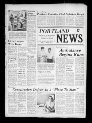 Portland News (Portland, Tex.), Vol. 9, No. 32, Ed. 1 Thursday, August 8, 1974