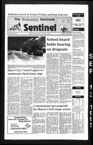 The Seminole Sentinel (Seminole, Tex.), Vol. 88, No. 93, Ed. 1 Wednesday, September 13, 1995