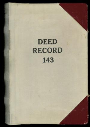 Primary view of object titled 'Travis County Deed Records: Deed Record 143'.