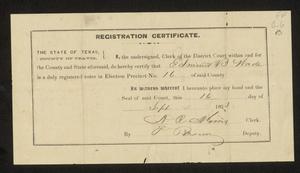 Travis County Election Records: Election Returns 1873 Precinct 16
