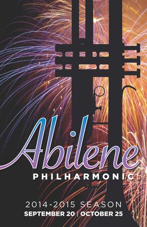Abilene Philharmonic Playbill: September 20-October 25, 2014