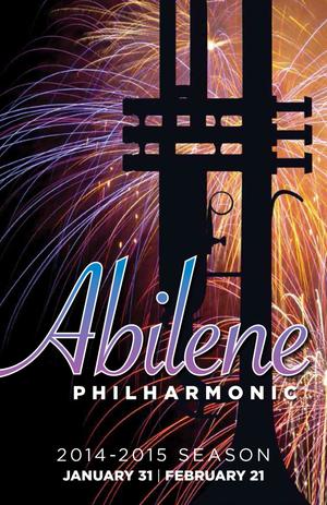 Primary view of object titled 'Abilene Philharmonic Playbill: January 31-February 21, 2015'.