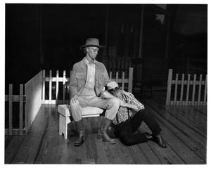 Primary view of object titled '[Charlie and Robert Together on Front Porch in Shenandoah]'.