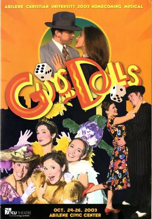 Primary view of object titled '[Program: Guys and Dolls, 2003]'.