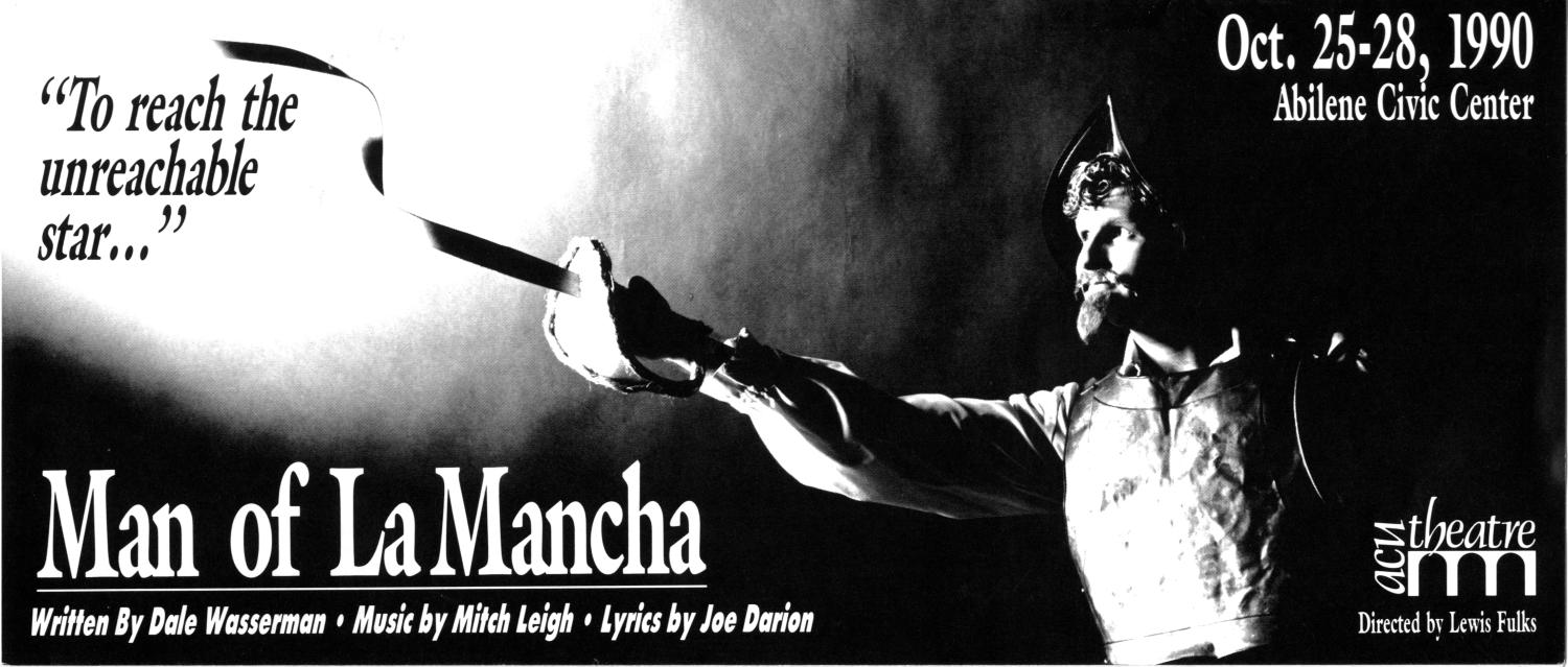 [Program: Man of La Mancha, 1990]
                                                
                                                    [Sequence #]: 1 of 8
                                                