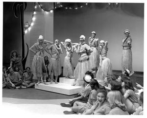 Primary view of object titled '[Sailors in Costume in South Pacific Musical]'.