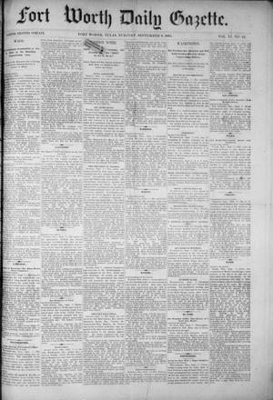 Fort Worth Daily Gazette. (Fort Worth, Tex.), Vol. 11, No. 42, Ed. 1, Tuesday, September 8, 1885