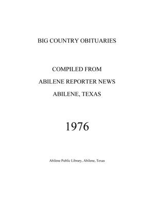 Big County Obituaries: 1976