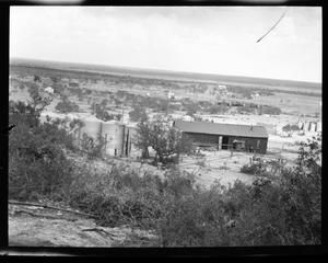 Primary view of object titled '[Photograph of Silos and Barn]'.