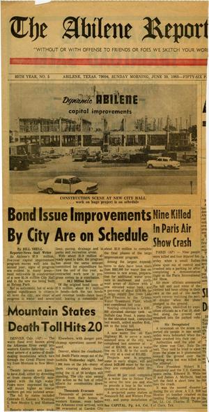 Primary view of object titled '[Clipping: Bond Issue Improvements By City Are on Schedule]'.