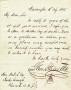 Letter: [Letter from Sam Houston to William Welsh, February 1855]