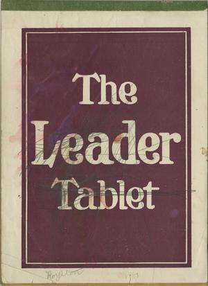 Primary view of object titled '[The Leader Tablet with Drawings]'.