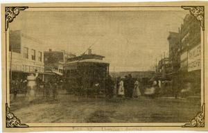 Primary view of object titled '[Photograph of Pine Street Looking South]'.