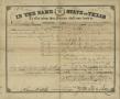 Thumbnail image of item number 1 in: '[Land Patent Issued to John F. Stroop by the State of Texas, November 1860]'.