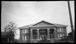 Primary view of object titled '[Photograph of Church of Christ Building Exterior]'.