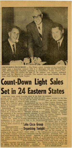 [Clipping: Count-Down Light Sales Set in 24 Eastern States]