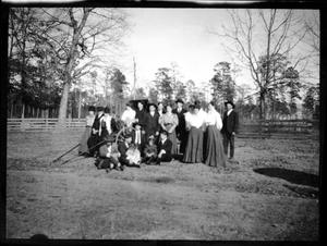 [Photograph of Group of People and Buggy]