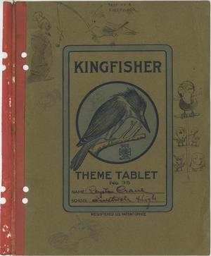 Primary view of object titled '[Kingfisher Theme Tablet Cover with Illustrations]'.