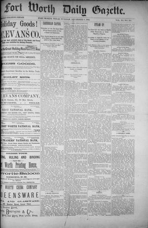 Fort Worth Daily Gazette. (Fort Worth, Tex.), Vol. 11, No. 133, Ed. 1, Tuesday, December 8, 1885