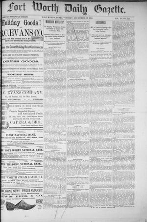 Fort Worth Daily Gazette. (Fort Worth, Tex.), Vol. 11, No. 147, Ed. 1, Tuesday, December 22, 1885