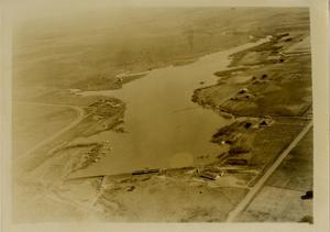 Primary view of object titled '[Aerial Photograph of Lytle Lake]'.