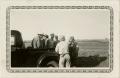 Thumbnail image of item number 1 in: '[Workmen in Back of Pickup Truck]'.