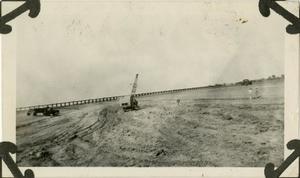 Primary view of object titled '[Crane with Aqueduct in the Distance]'.